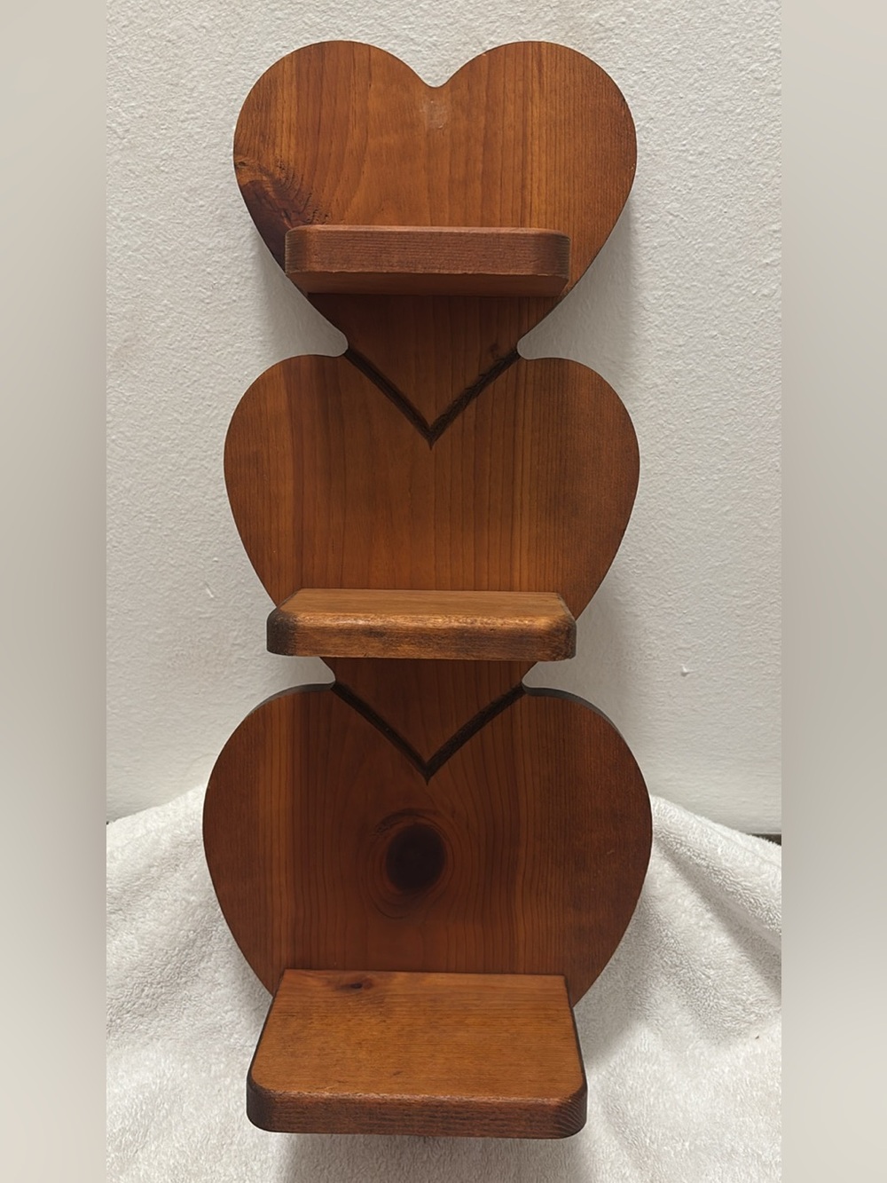 Vintage Cottage CoreWood Heart Shelves Wall Shelf - Brown